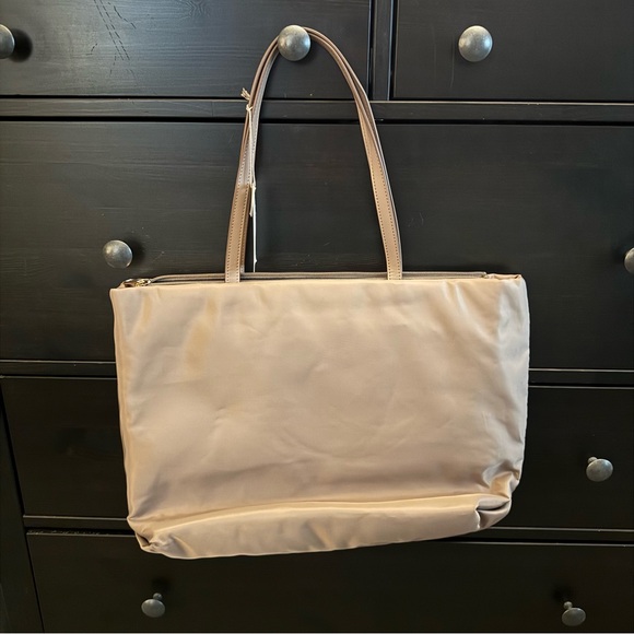 A New Day x Target Tote Handbag Padded Laptop Sleeve, Phone Pocket, Taupe/Beige - Picture 2 of 9